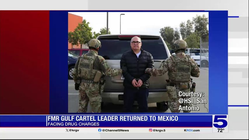 Former Gulf cartel leader sent back to Mexico to face drug charges