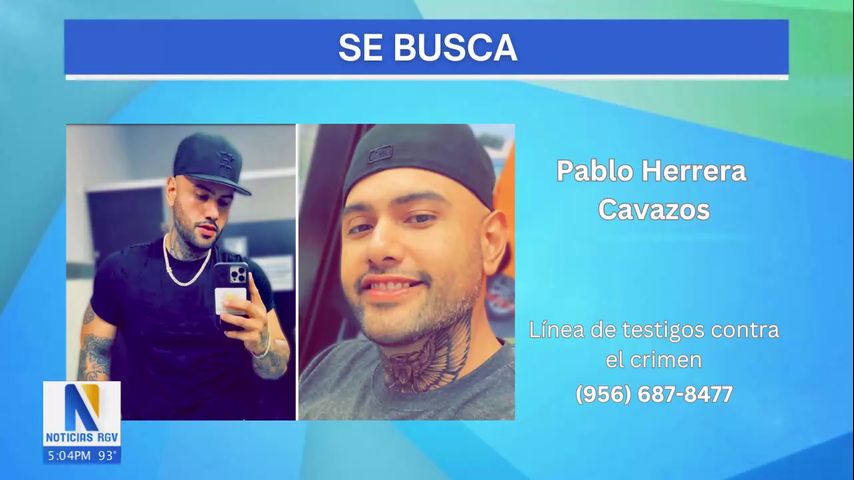 Policía de McAllen busca a Pablo Herrera-Cavazos por agresión agravada