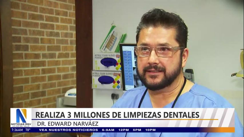 Dentista en Weslaco busca récord de limpiar tres millones de dientes