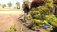 Business owners cleaning up damage after tornado touches down near Industriplex Boulevard