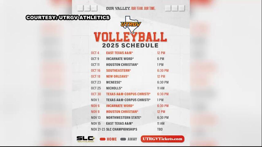 UTRGV volleyball releases 2025 schedule