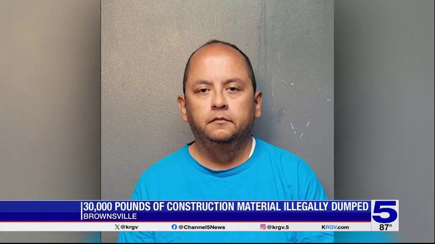 Man charged for illegally dumping construction materials in Brownsville