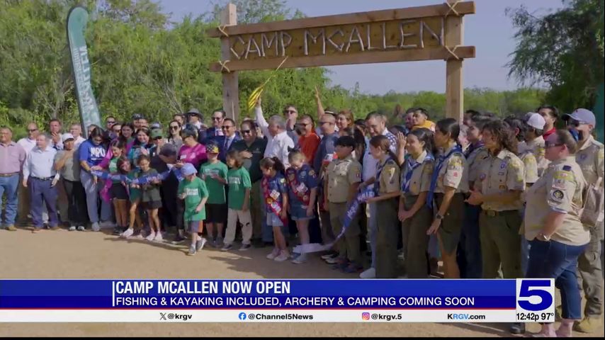 Camp McAllen now open with fishing and kayaking available