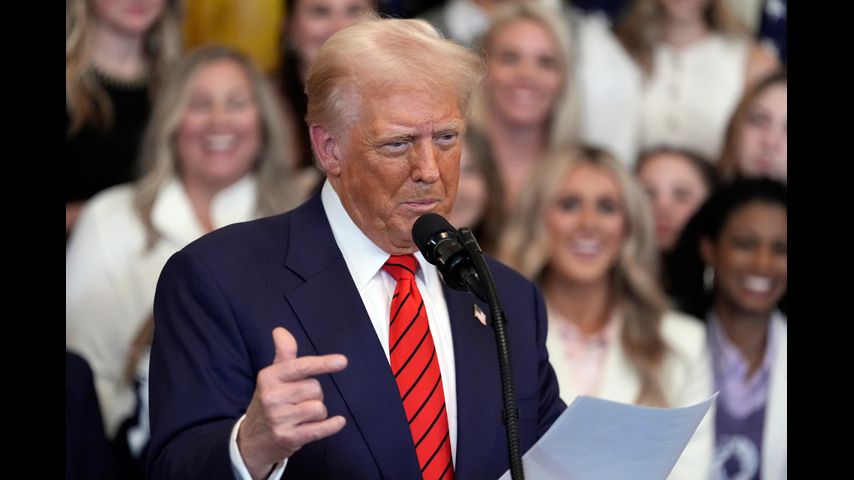 Trump signs executive order intended to bar transgender athletes from girls' and women's sports