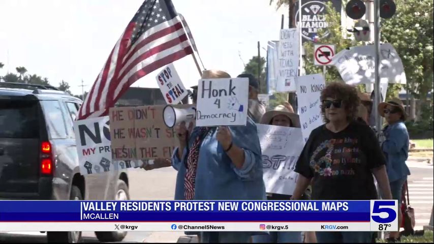 Valley residents protest new state redistricting map