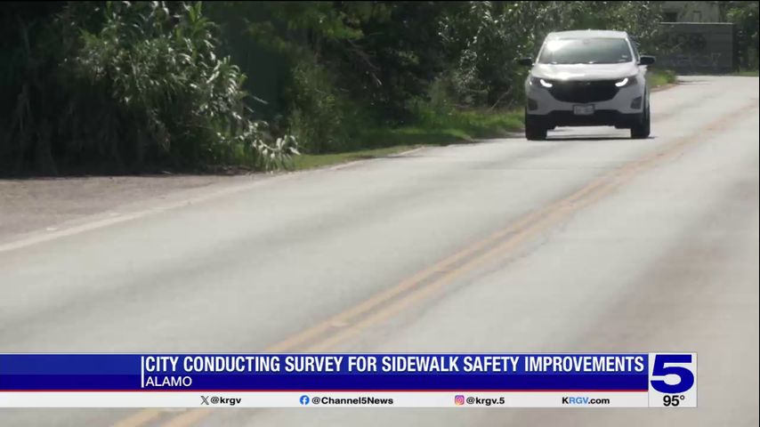Alamo conducting survey for sidewalk improvements