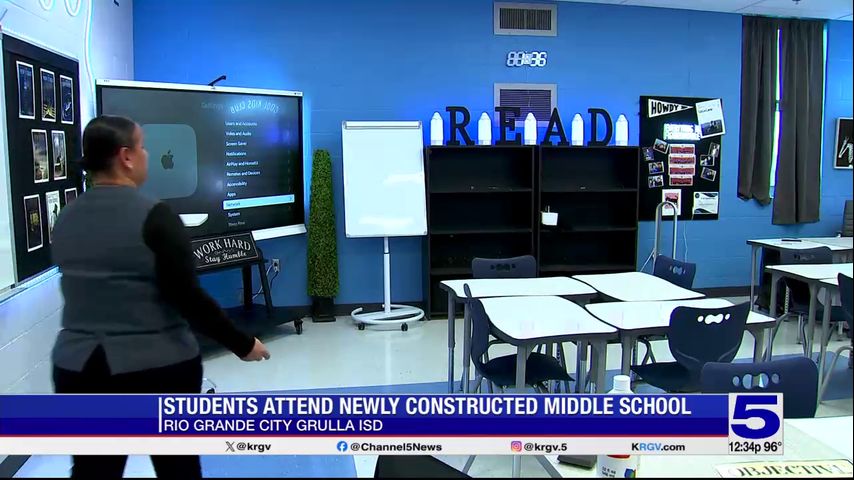Rio Grande City Grulla ISD students start school year at new middle school campus