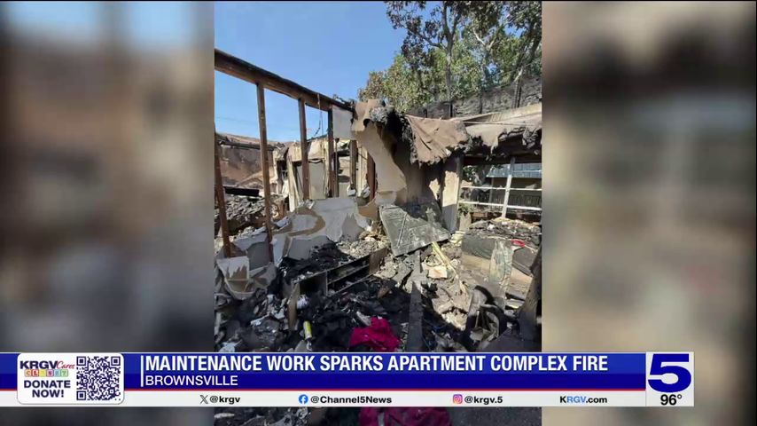 Fire at Brownsville apartment complex sparked from maintenance work