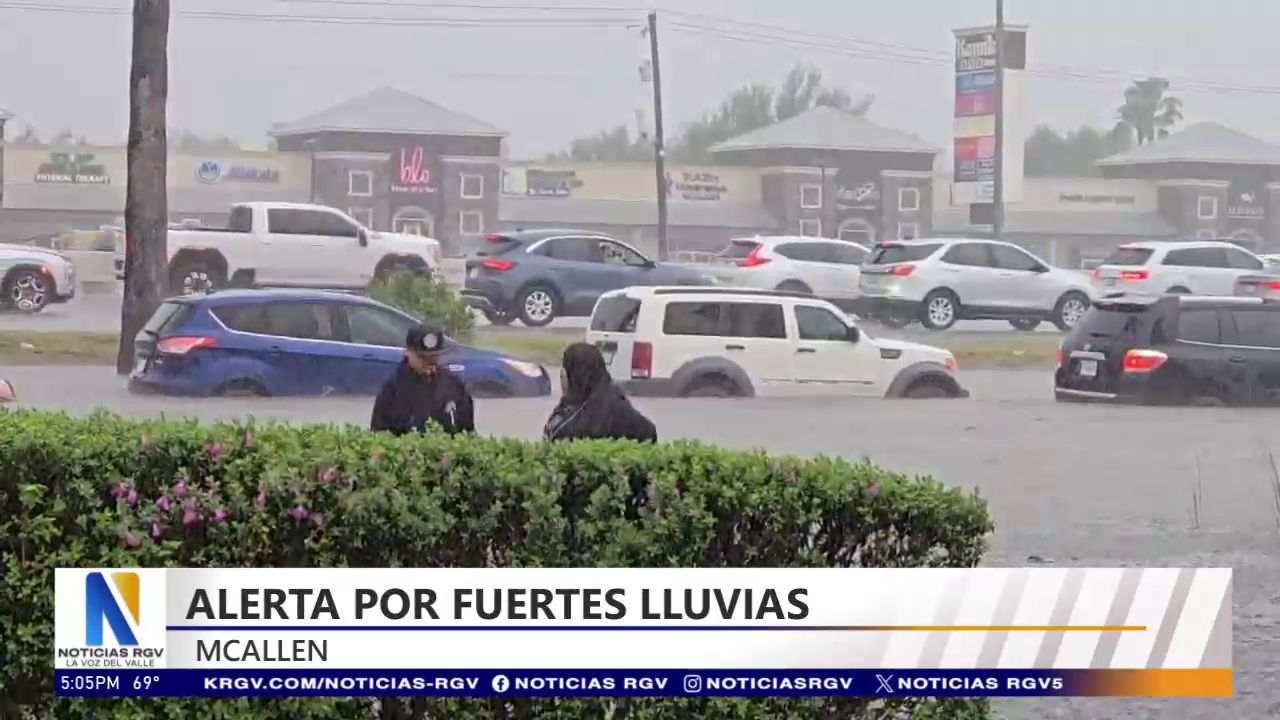 Alerta de fuertes lluvias en la ciudad de McAllen