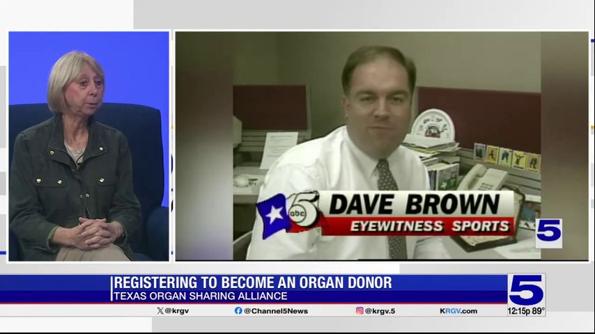 Wife of late Channel 5 Sports Director Dave Brown continuing his legacy of advocating for organ donation
