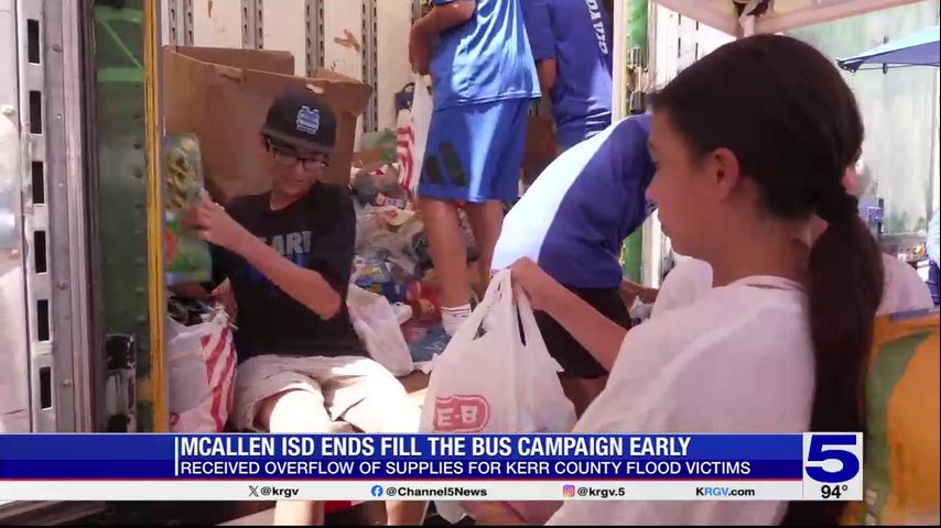 McAllen ISD sending donations to flood victims in Kerr County