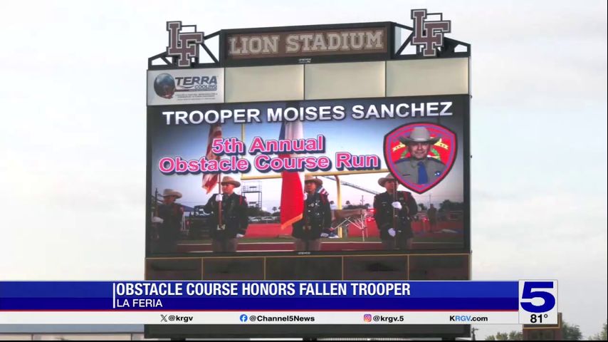 Law enforcement agencies remember fallen DPS trooper during annual obstacle course in La Feria