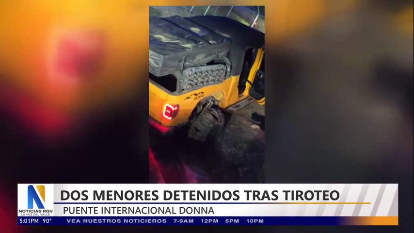 Dos jóvenes arrestados tras un tiroteo con un oficial en el Puente Internacional Donna