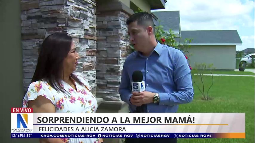 Ganadora del concurso 'La mejor mamá'