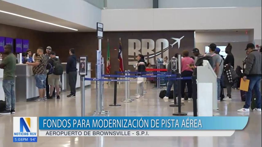 Aeropuerto de Brownsville recibe fondos de modernización de pista aérea