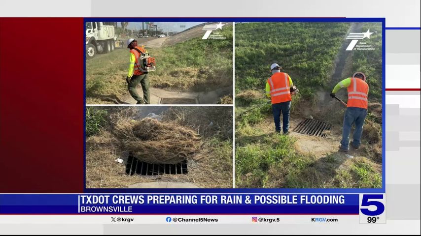 TxDOT preparing Valley highways for potential heavy rain and flooding