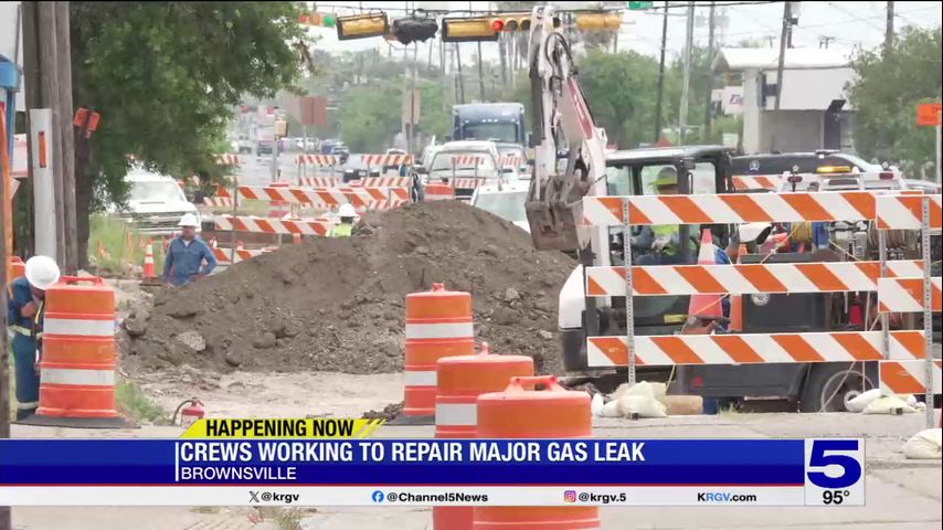 Major gas leak repaired in Brownsville, roads reopen
