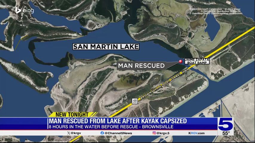 Brownsville man rescued after kayak capsizes in San Martin Lake