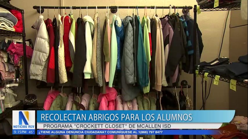 McAllen ISD solicita donaciones para abrigar a sus estudiantes del frente frío