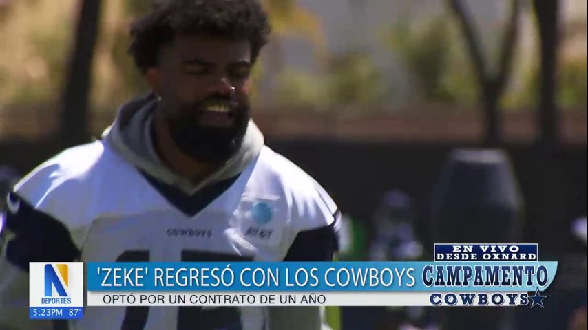 Ezekiel Elliott regresa con los Cowboys y opta por contrato de un año