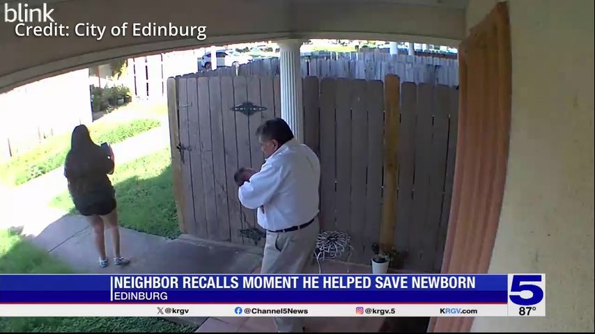 Edinburg man recalls the moment he helped save a newborn baby