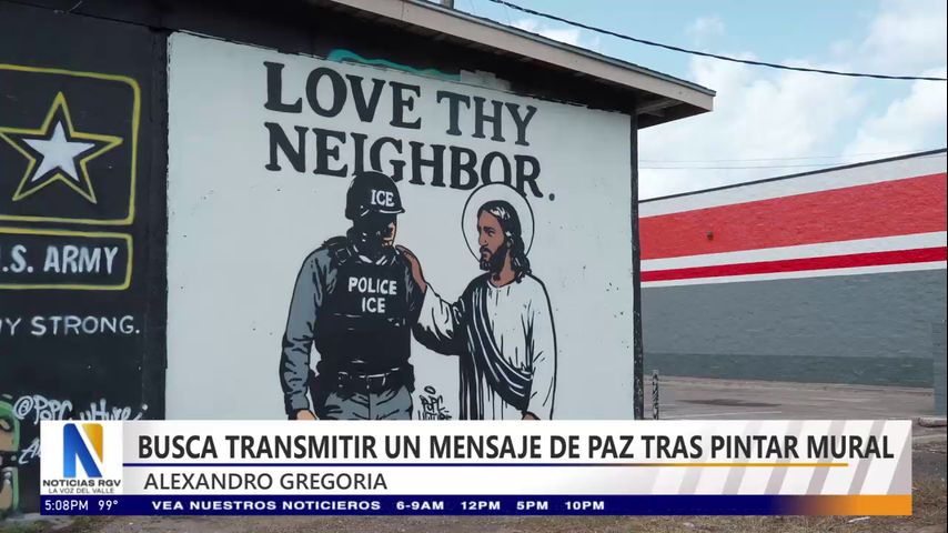 Residente del Valle busca transmitir mensaje de paz con pintura de mural