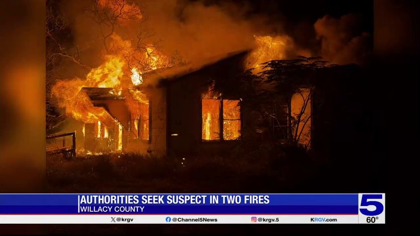 Willacy County authorities seeking suspect in connection with two property fires