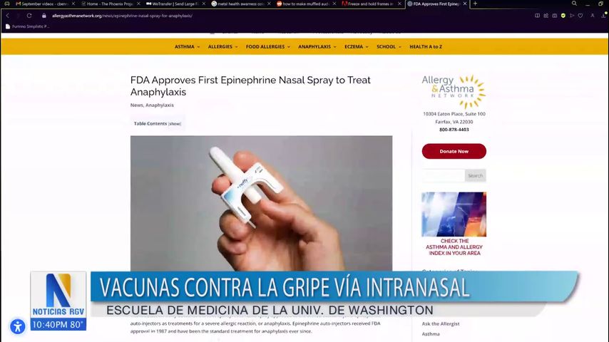 Desarrollan vacunas en aerosol nasal para pacientes con alergias