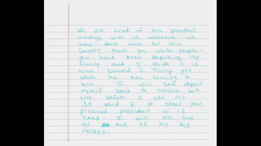 Man accused of trying to get witness against him deported by writing letters threatening Trump
