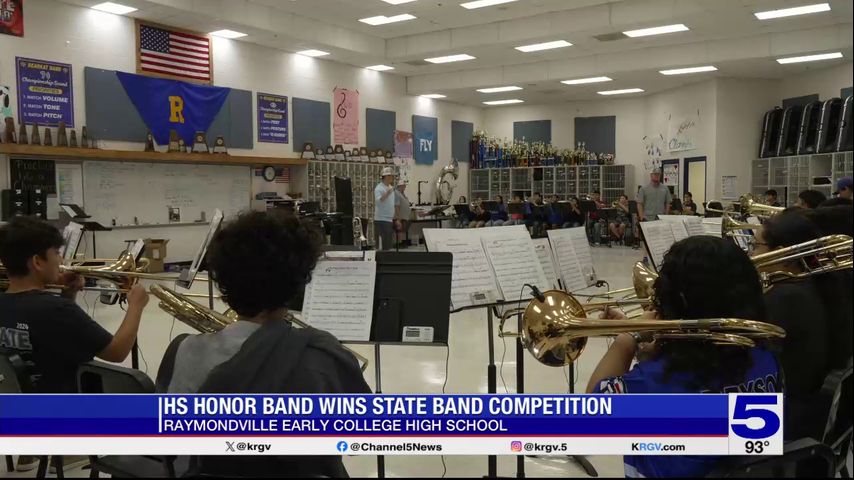 Raymondville ISD celebrating honor band championship win