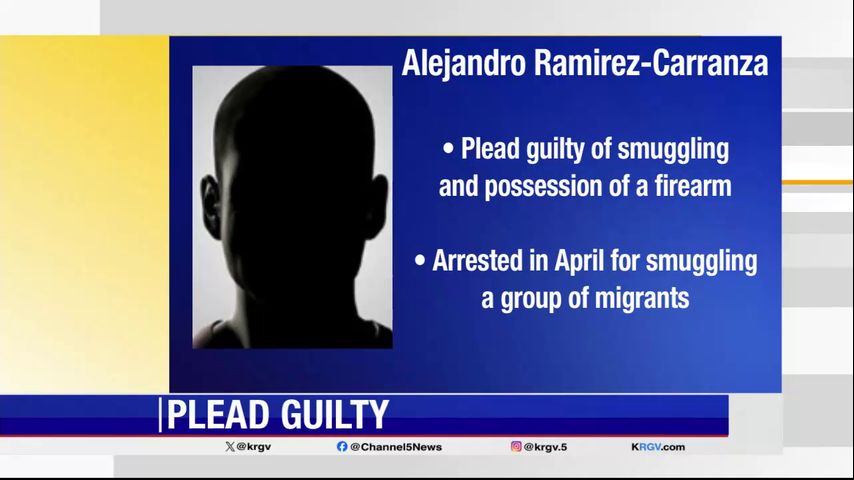 Mexican national pleads guilty to smuggling undocumented migrants across Rio Grande