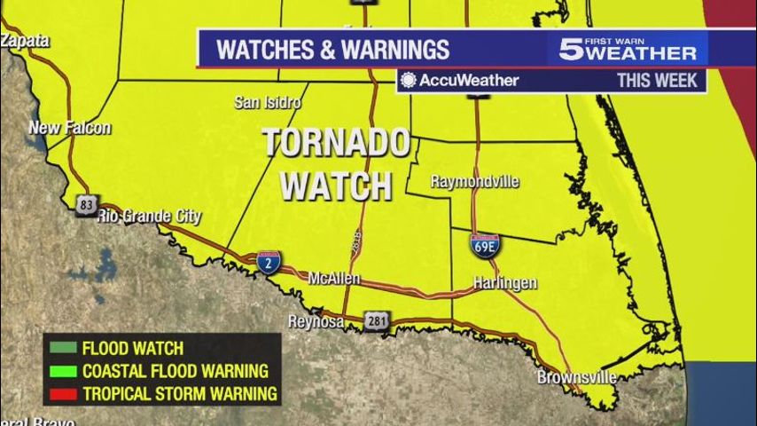 WATCH LIVE: Tornado watch issued across the Valley