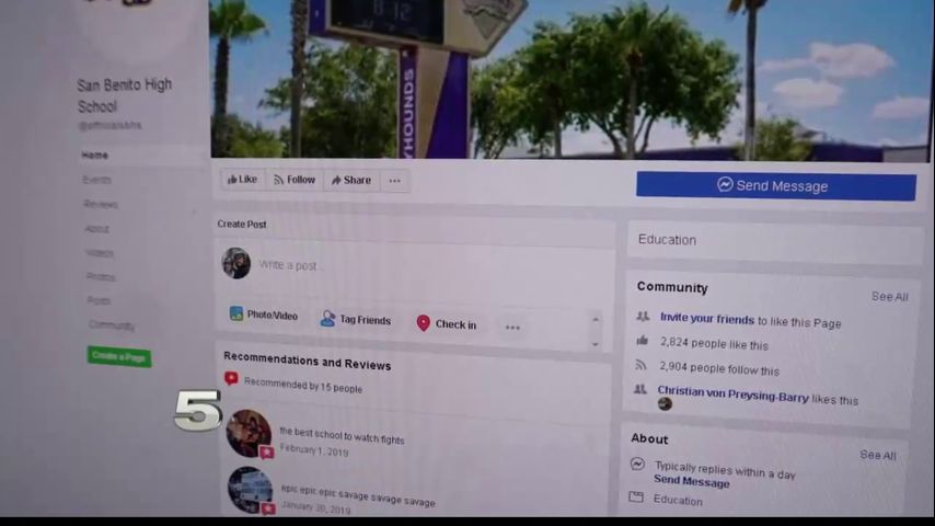 Unofficial social media page for San Benito school taken down