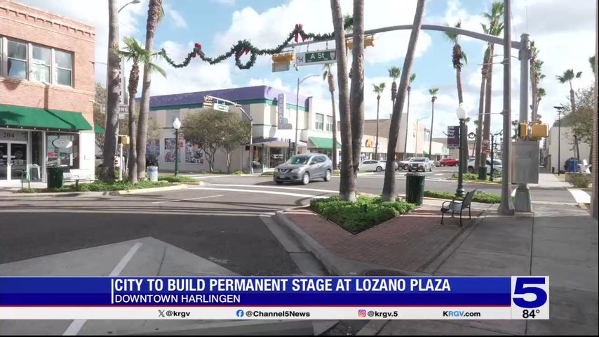 Harlingen building new stage in downtown area for live music