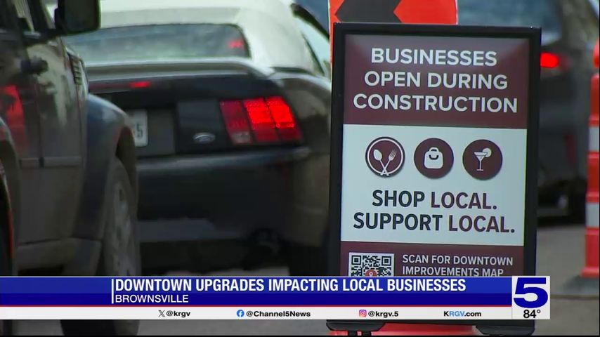 Businesses in downtown Brownsville impacted by ongoing renovations, owners say