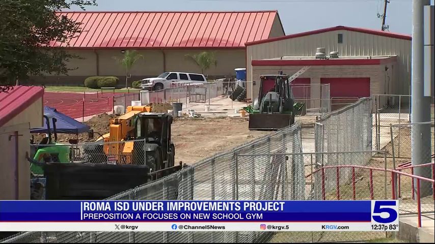 New locker room at Roma High School one of several bond funded projects underway