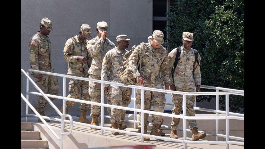 Trump's takeover of Washington law enforcement begins as National Guard troops arrive