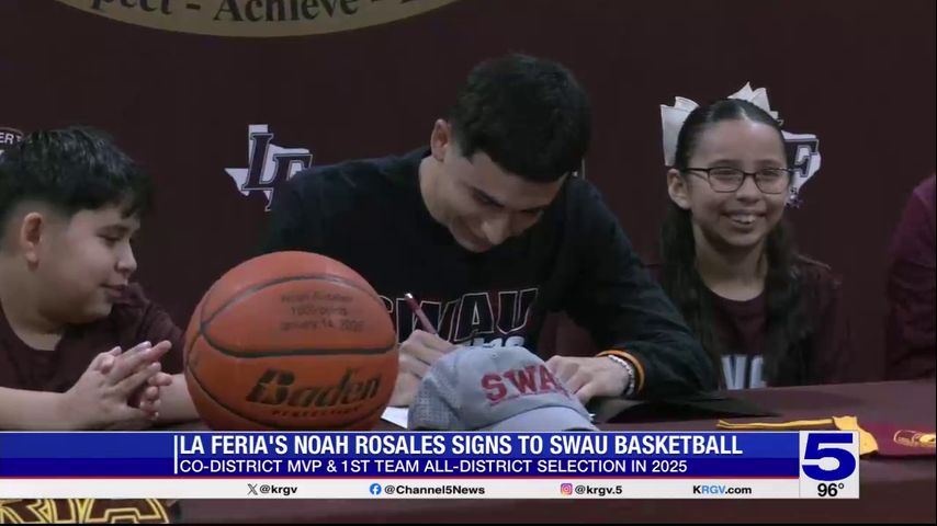 La Feria's Noah Rosales signs to SWAU basketball