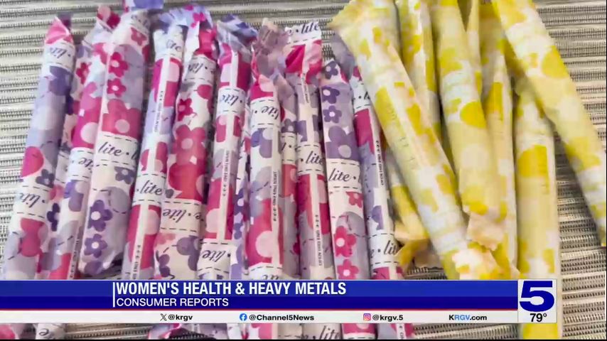 Consumer Reports: Heavy metals in tampons