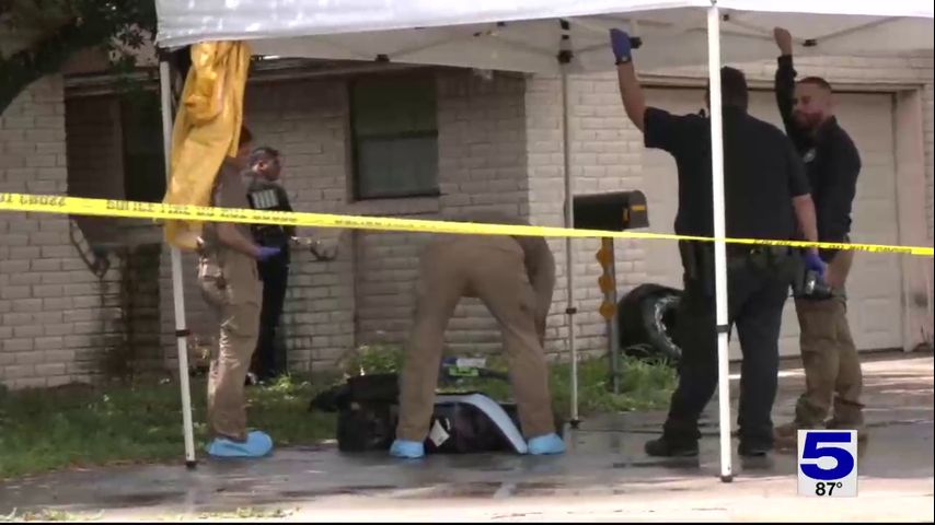 Mercedes police investigate elderly couple found dead inside garage