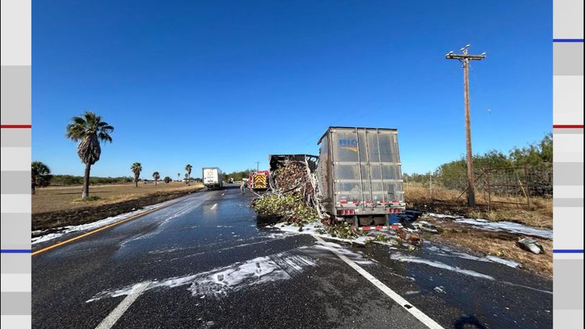 Lane closure reported on US 281 in San Manuel due to tractor trailer fire