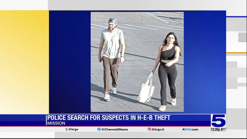 Mission police search for suspects accused of stealing food, alcohol from H-E-B