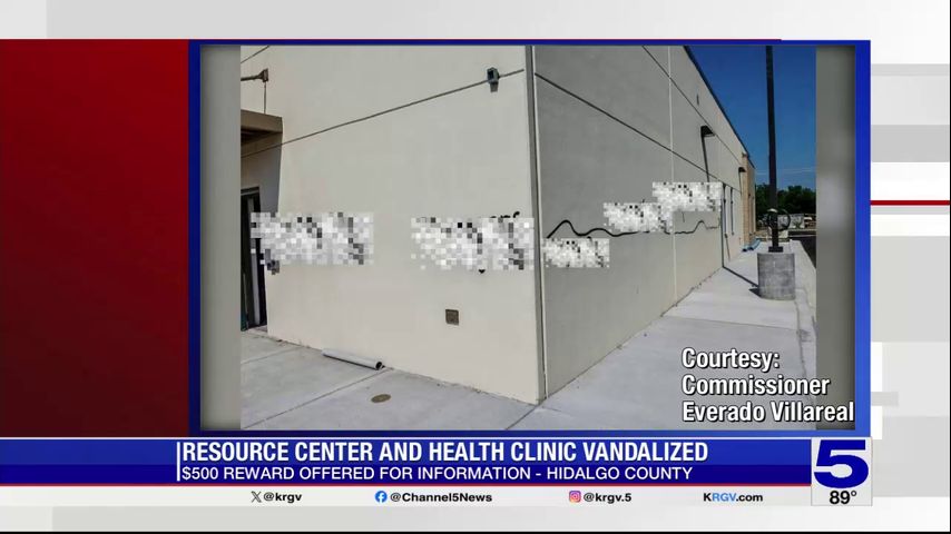 Hidalgo County commissioner offering reward following vandalism at resource center