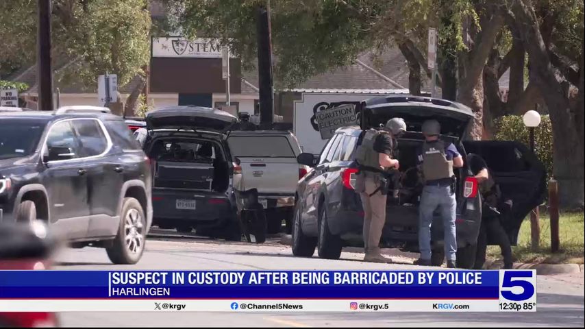 Barricaded suspect in custody, Harlingen police say