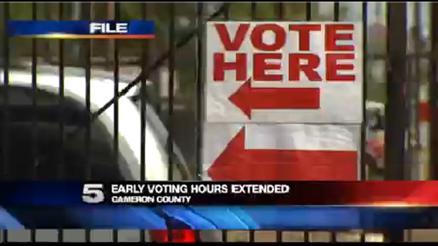 Early Voting Hours Extended in Cameron County