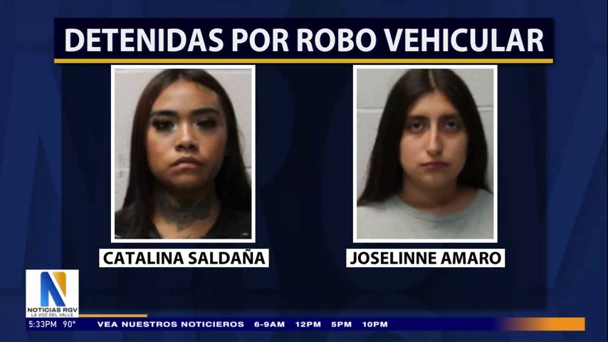 Policía de Harlingen arresta a dos mujeres por robo de vehículo