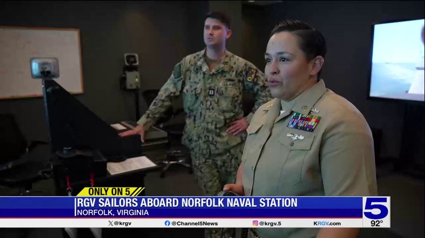 Sailors from the Rio Grande Valley aboard the Norfolk Naval Station
