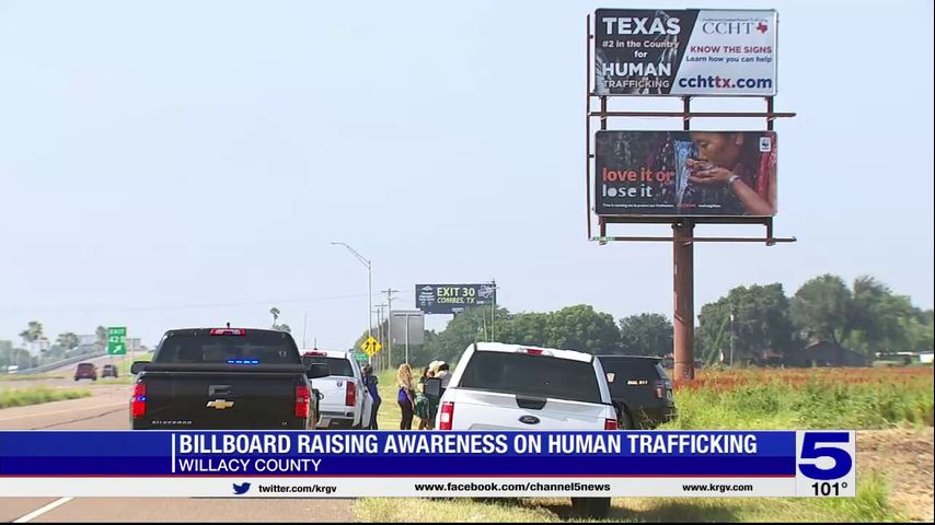 Willacy County billboard aims to raise awareness on human trafficking amid increase in cases