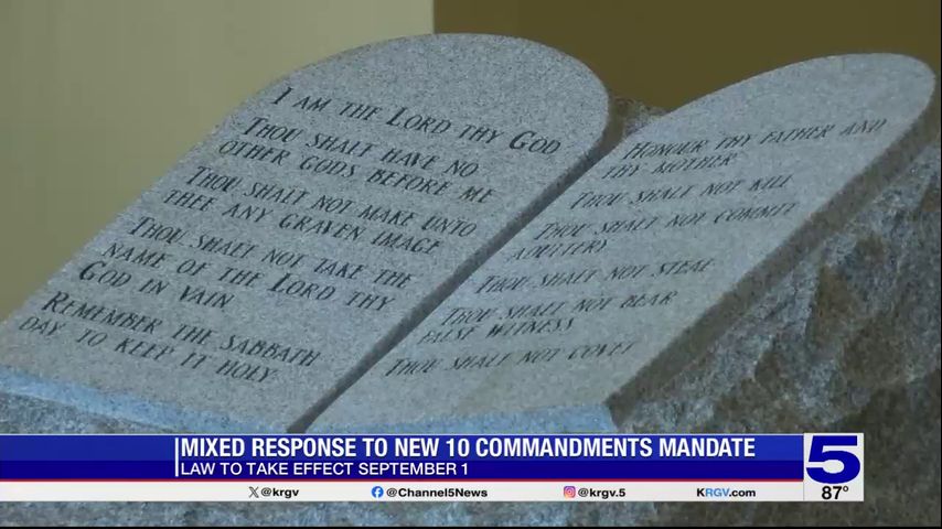 10 Commandments bill drawing mixed reactions in the Valley