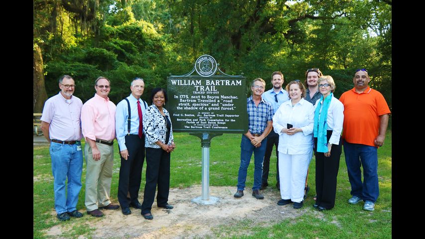 BREC dedicates trail marker to community leader Fred Benton Jr.
